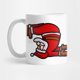 Santa Claus Doing Yoga Mug